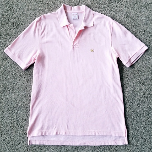 brooks brothers pink polo